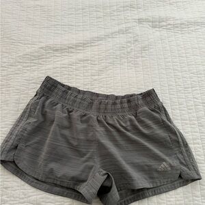 Grey adidas athletic shorts